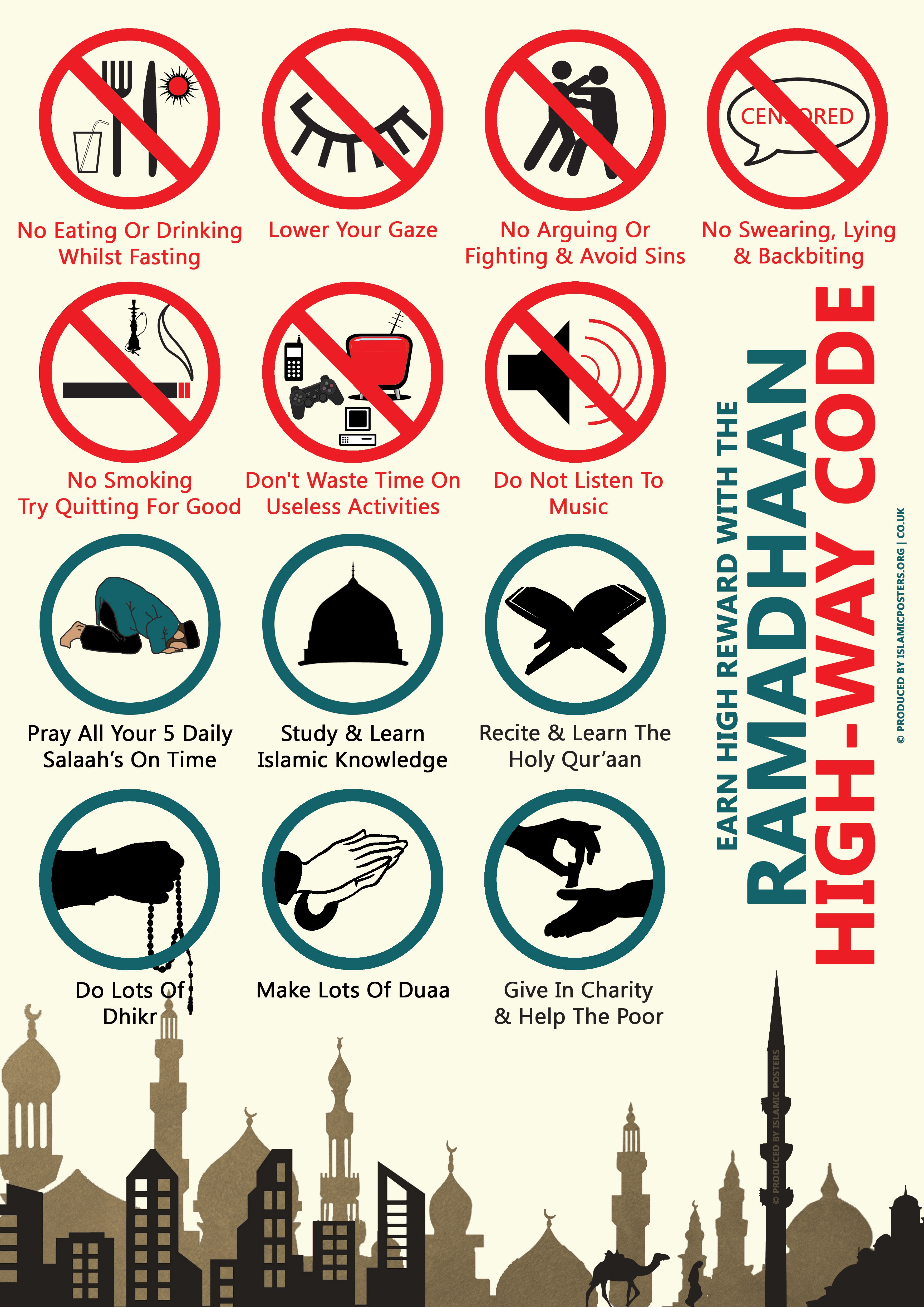 Ramadhaan highway Code Dos And Donts